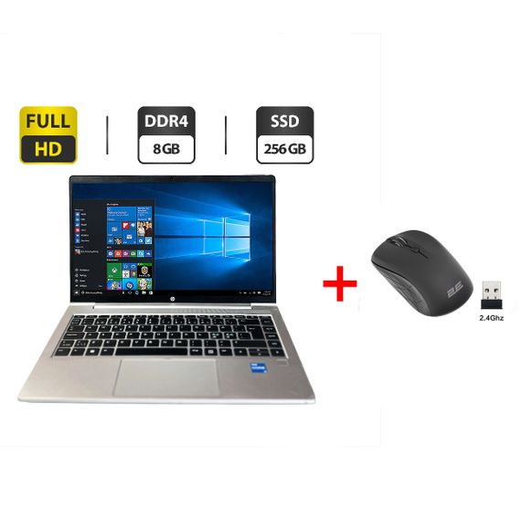 Ультрабук Б-клас HP ProBook 440 G10 / 14" (1920x1080) IPS / Intel Core i3-1315U (6 (8) ядер по 1.2 - 4.5 GHz) / 8 GB DDR4 / 256 GB SSD / Intel UHD Graphics / WebCam б/в + Подарунок Бездротова USB-миша