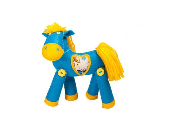 Детский набор для творчества "Конек" MI-002 шитье мягкой игрушки | Зображення 2