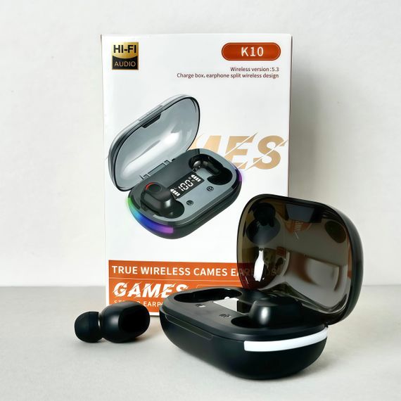 Бездротові навушники Earbuds К10 (Чорний)