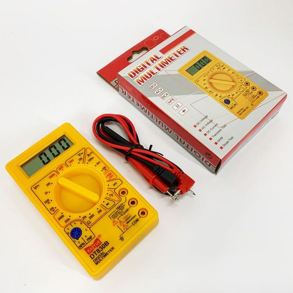 Мультиметр для електротехніки, Мультиметр із захистом тестер опору Якісний цифровий DM-15 | Зображення 5