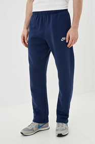 Мужские спортивные штаны без манжетов полубатал UN0002 размер 52, цвет синий