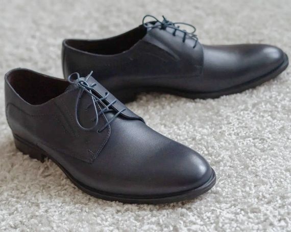 Чоловічі туфлі синього кольору 41 розмір