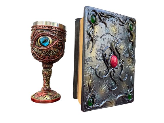 Подарунковий набір Келих 3D Око Blue і Блокнот 3D «Лісовий Гримуар Лиси» | Зображення 1