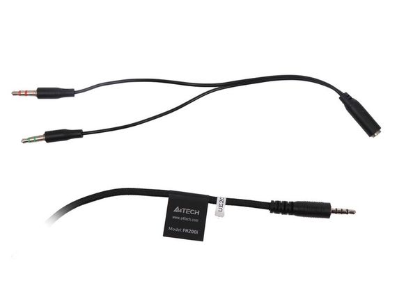 Навушники A4-Tech FH200i (Grey) з мікрофоном,колір сірий | Зображення 3