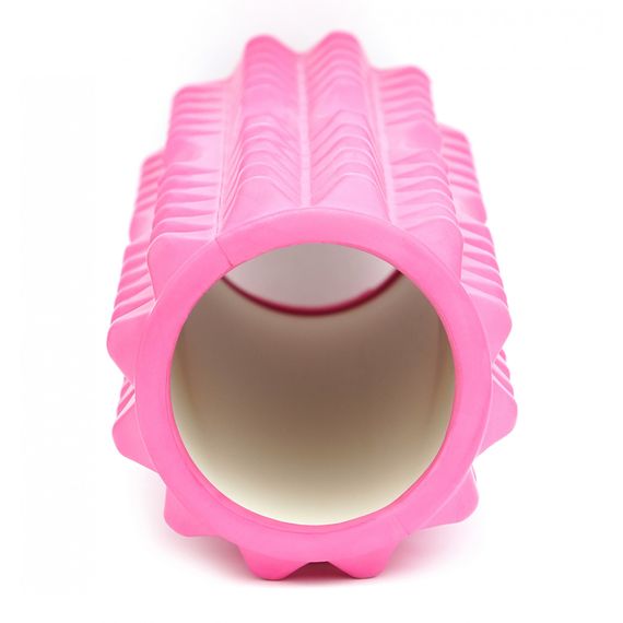 Масажний ролик Cornix EVA 33 x 14 см (валик, ролер) XR-0327 Pink | Зображення 1