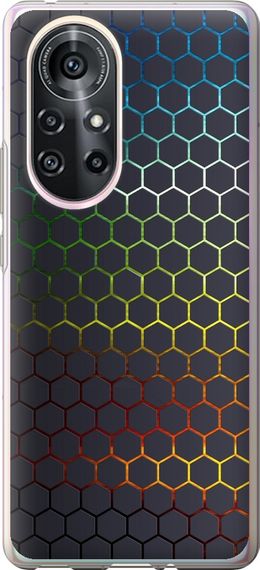 Чехол на Huawei Nova 8 Pro Переливающиеся соты "498u-2246-17620"