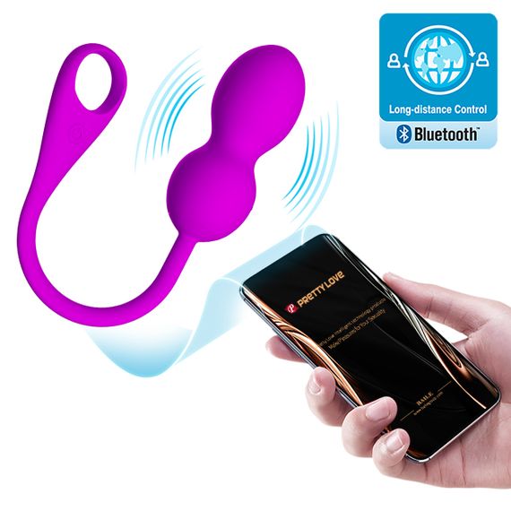 Віброкульки - Pretty Love Elvira Vibrating Egg Purple (App) Sex Aura | Зображення 1
