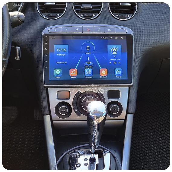 Штатная магнитола 9" Lesko для Peugeot 308 I Рестайлинг 2011-2015 Top 4/64 Grey/ 4G WiFi GPS Пежо | Зображення 3