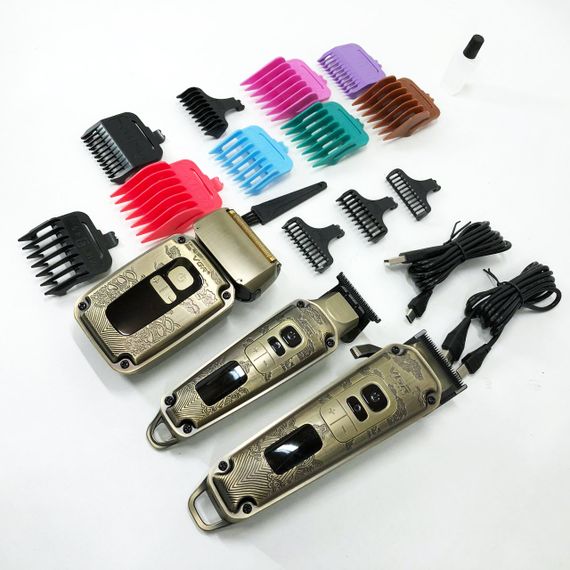 Электрическая машинка с насадкой для бороды, Машинка для стрижки волос с универсальным питанием YJ-64 | Зображення 9