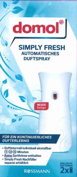 DOMOL Simply Fresh Автоматичний освіжувач повітря, Simply Fresh  1 шт
