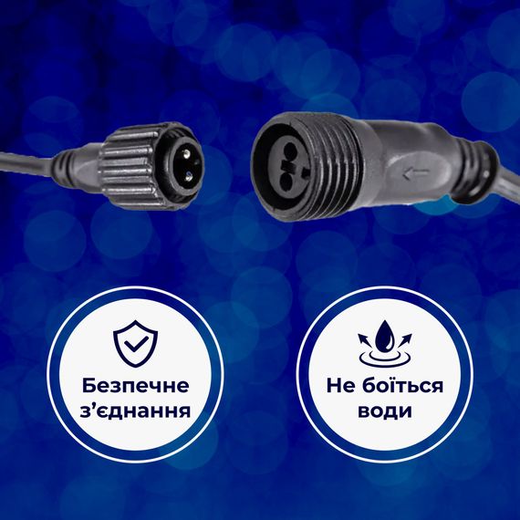 Гирлянда уличная лента светодиодная Дюралайт 480 LED 16м морозоустойчивая прозрачный провод DR20МBL | Зображення 3