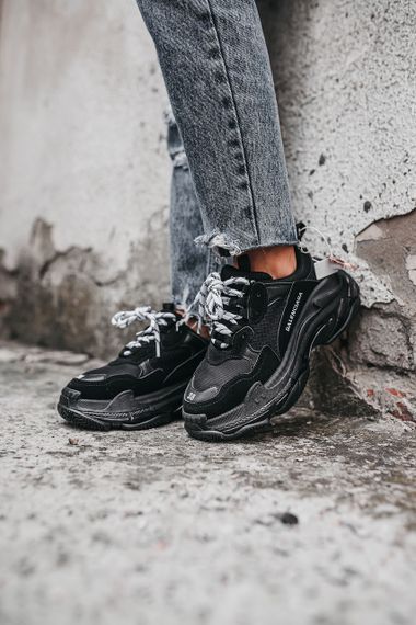 Кросівки Bale/nc/aga Triple S «Black весна / літо / осінь 0161 37 | Зображення 3