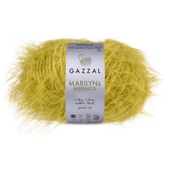 Пряжа для в'язання MARILYN & MERINOS № 8260 (Мерілін і Меринос) Gazzal нитки для плетіння спицями та гачком