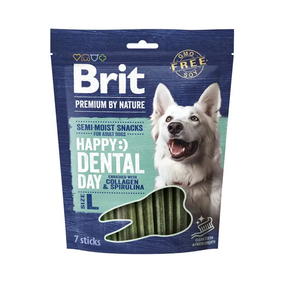 Ласощі для собак Brit Premium Dental Snack L для зубів, колаген і спірулін 250г