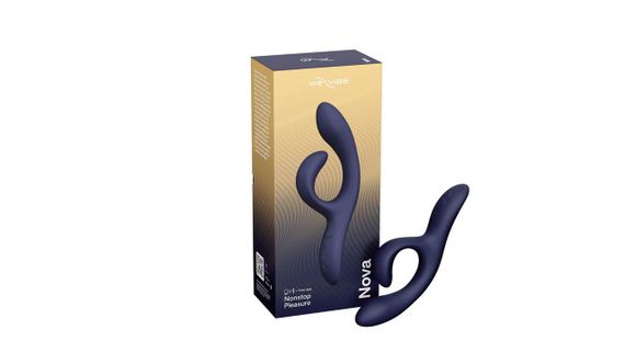 Смарт вібратор-кролик We-Vibe Nova Midnight Blue, ергономічний, регульований кут нахилу стовбура Sex Aura | Зображення 7