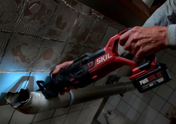Пила шабельна акумуляторна безщіткова, SKIL 3480 CB XP + акумулятор 4,0 Ah + зарядний пристрій SW1E3480CB+BC1E3111AA 11071800305 промо-комплект | Зображення 3