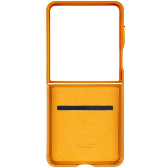 Шкіряний чохол Leather Case (AAA) для Samsung Galaxy Z Flip5 Blue Brown | Зображення 2