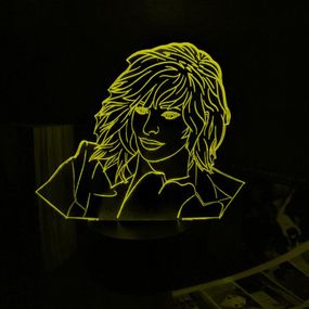 Акриловий світильник-нічник Mylene Farmer 2 жовтий tty-n002182