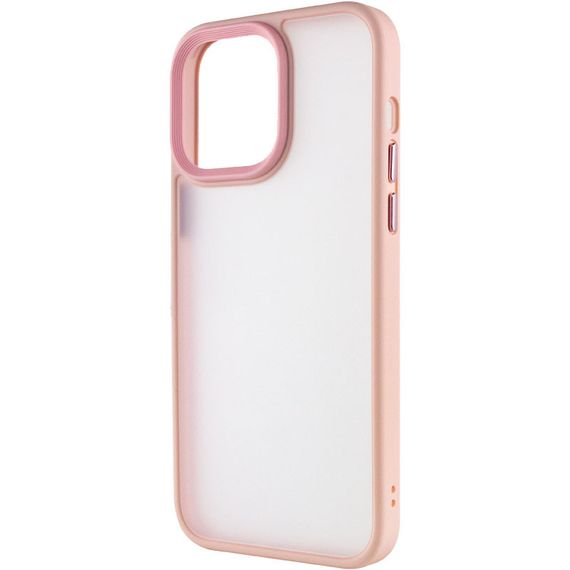 TPU+PC чехол Metal Buttons для Apple iPhone 14 Pro Max (6.7") Розовый | Зображення 2