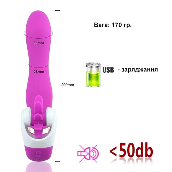 Вібратор з ороімітацією та 12 режимами вібрації (USB) | Зображення 8