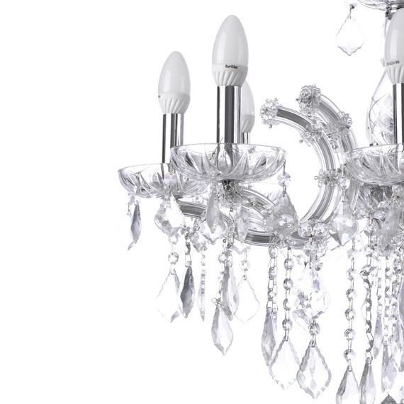 Люстра свеча подвесная хрустальная E14 60W CH (BCL-276S/8) | Зображення 1