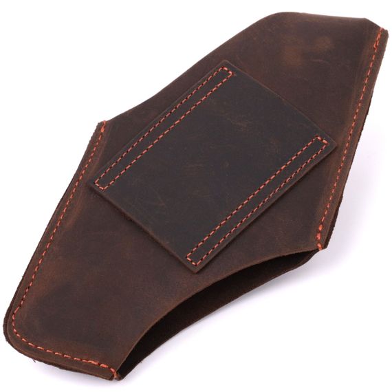 Оригинальный чехол для телефона из натуральной винтажной кожи Vintage sale_15058 Коричневый | Зображення 1