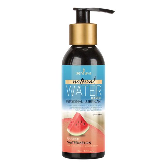 Змазка на водній основі Sensuva Natural Water-Based Watermelon (125мл) без гліцерину та парабенів