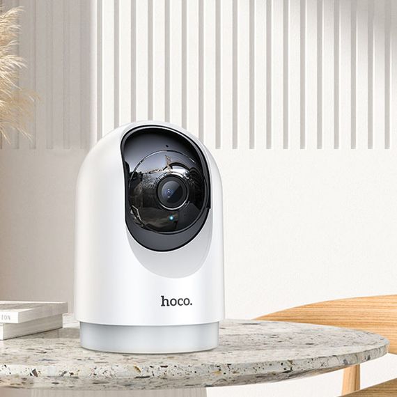 Камера видеонаблюдения Hoco D1 indoor PTZ HD White | Зображення 6