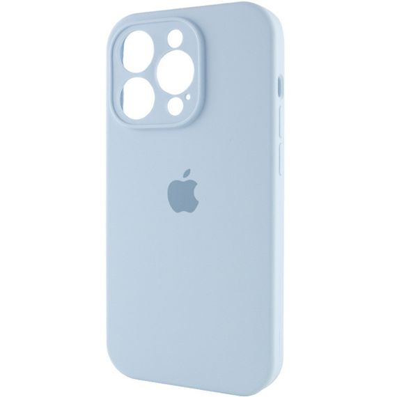 Чехол Silicone Case Full Camera Protective (AA) для Apple iPhone 14 Pro Max (6.7") Голубой / Sweet Blue | Зображення 2