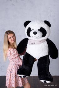 Мишка плюшевый Yarokuz Панда с сердцем 135 см