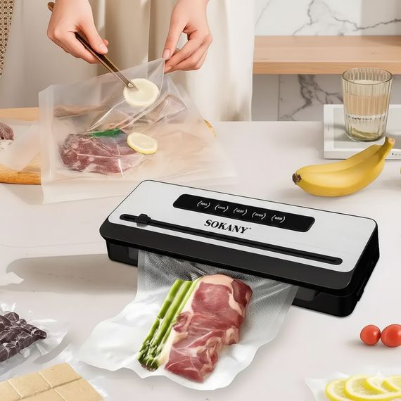 Вакуумний пакувальник для продуктів 200 Вт, Sokany SK-13076 / Домашній вакуматор | Зображення 3
