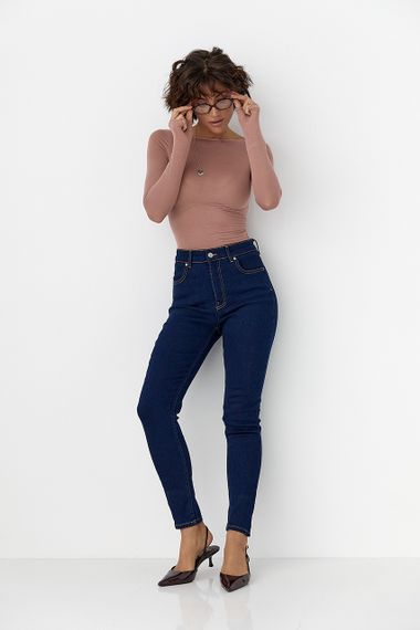 Облягаючі джинси Skinny - синій цвет, 38р (є розміри) | Зображення 2