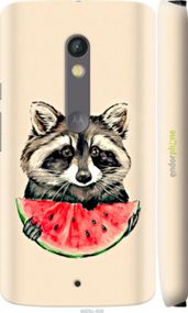 Чохол на Motorola Moto X Play Єнотик з кавуном "4605m-459-2448"