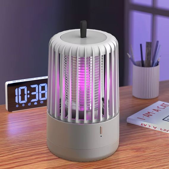 Пастка для комах з UV підсвічуванням JO-766 with battery 1200 mAh Grey | Зображення 2