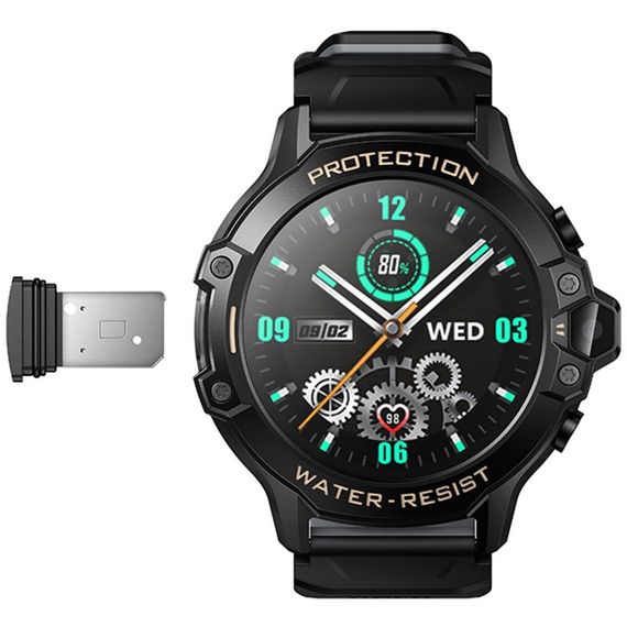 Дитячий cмарт-годинник Hoco Y107 4G with call function Black | Зображення 1