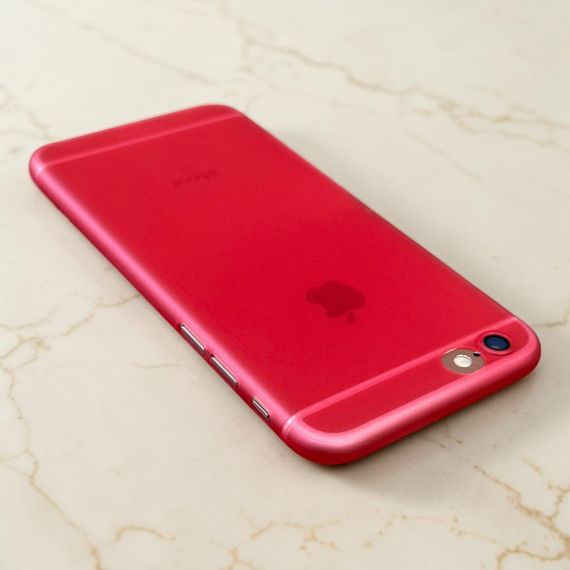 Чохол бампер Primo Gucoo для Apple iPhone 6/6S тонка накладка - Light Pink | Зображення 4