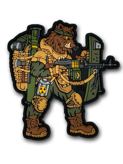 3D Патч (шеврон) "Tactical Wild Boar" ПВХ