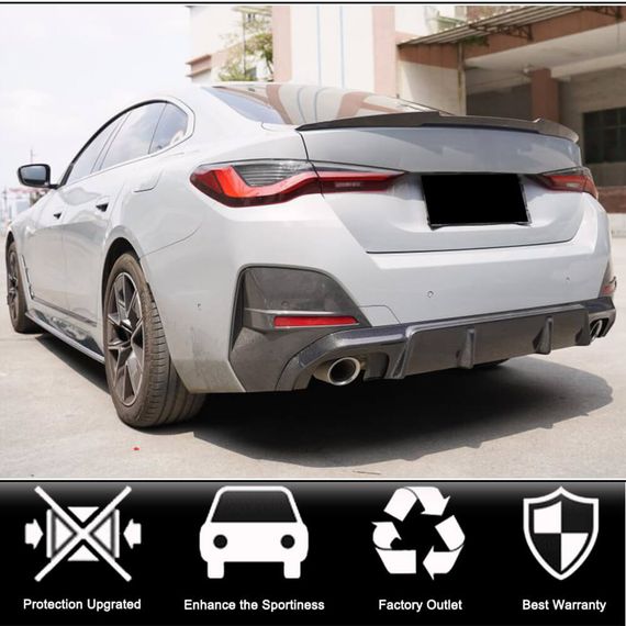 Спойлер в стиле M4 (для G26) для BMW 4 серия G22/23/26 2020- гг | Зображення 1