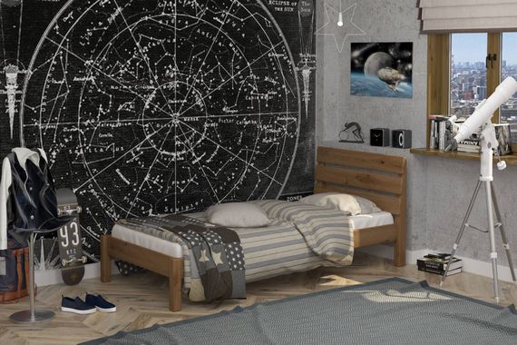 Дитяче ліжко Mebigrand Бостон Горіх світлий 120х200 см (MBG-2552) | Зображення 1