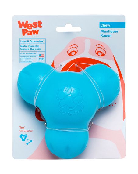 Игрушка для собак West Paw Tux Treat Toy голубая, 13 см | Зображення 1