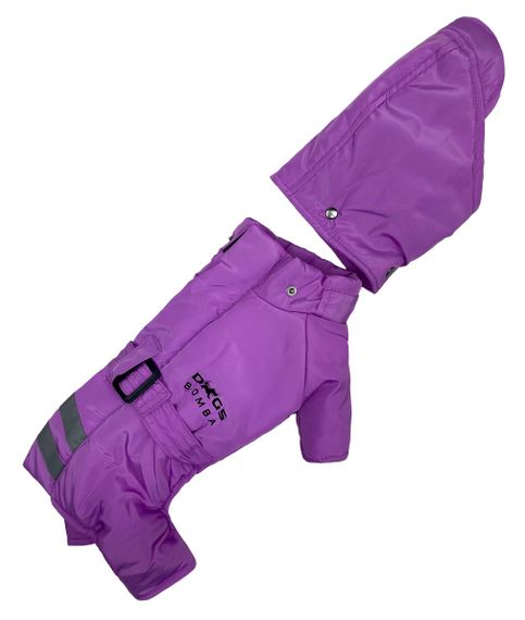 Зимовий комбінезон з поясом бузковий R-24 | Зображення 1