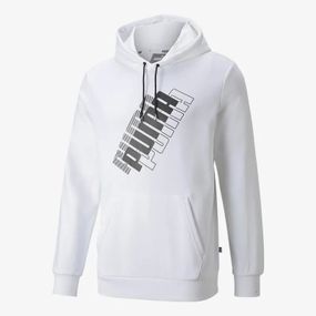 Худі чоловічий Puma Power Logo Hoodie 847378 02 (білий, чоловічий, спортивний, бавовна, бренд пума)