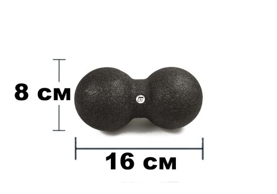 Масажний м'ячик подвійний EasyFit EPP DuoBall 16x8 см (EF-2001) | Зображення 1