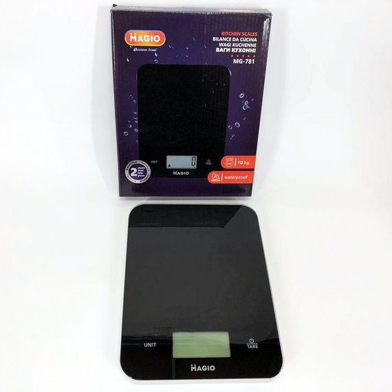 Ваги для кухні на батарейках з екраном MAGIO, Ваги кухонні для маленької ваги харчові RK-66