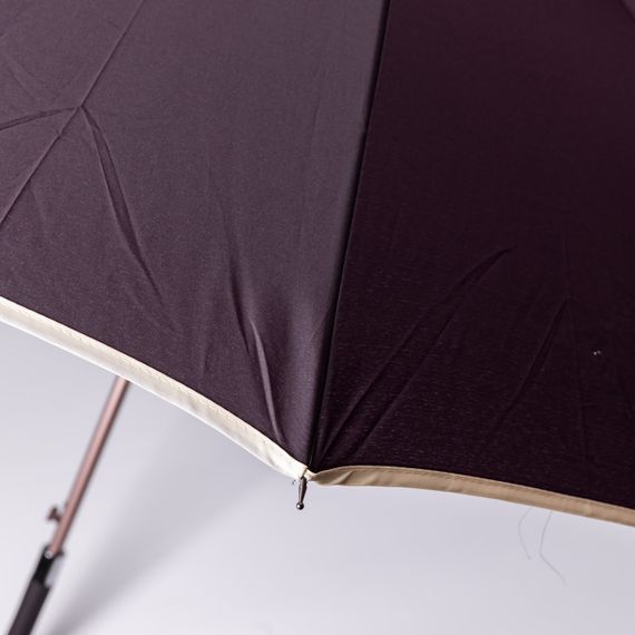 Класична парасолька-тростина з чохлом напівавтомат з поліестеру міцна надійна 12 спиць діаметр 120 см Фіолетовий HP-23-16V | Зображення 2
