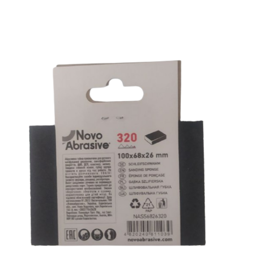 Губка шліфувальна 100*68*26мм P320 NovoAbrasive | Зображення 3