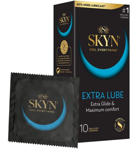 Презервативы ультратонкие SKYN Extra Lube из полиизопрена (цена за пачку, 10 шт.) Sex Aura