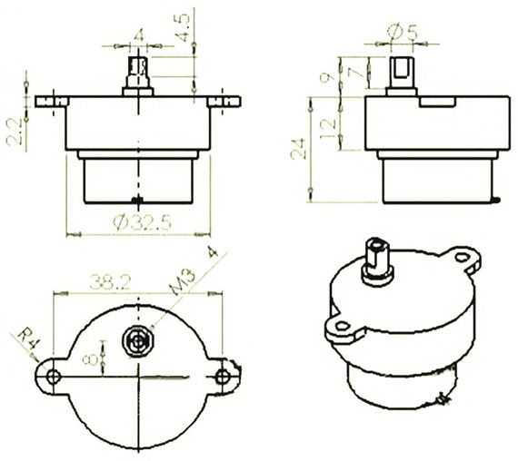 Мотор с редуктором S30K с высоким крутящим моментом | Зображення 4