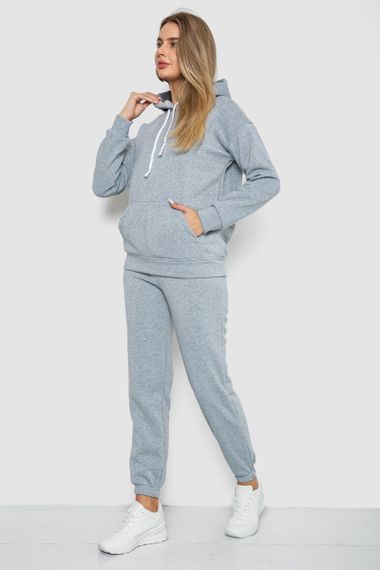 Спорт костюм жіночий на флісі, колір світло-сірий, 241R1530 | Зображення 2