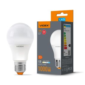 Світлодіодна лампа VIDEX  A60e 12V 10W E27 4100K